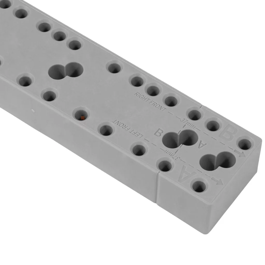 Listwa Dystans do prowadnic szuflad 25mm - szary