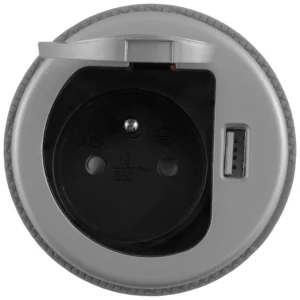 Gniazdo wpuszczane chowane w blat fi 60 USB Charger Mini GTV
