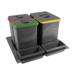 Kosz Segregator na śmieci 60 1x15L 2x7L MULTINO GTV