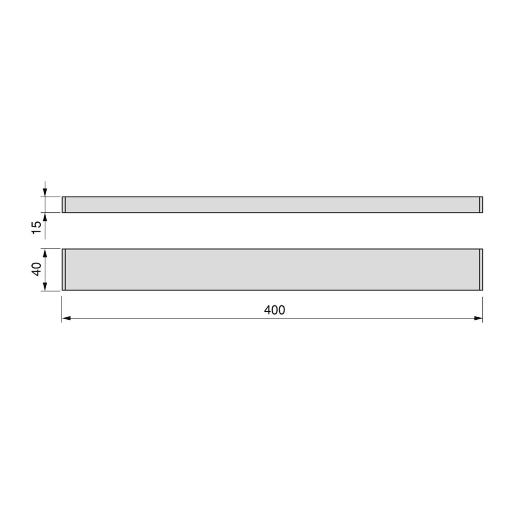 Listwa magnetyczna na noże stal nierdzewna 40cm Emuca