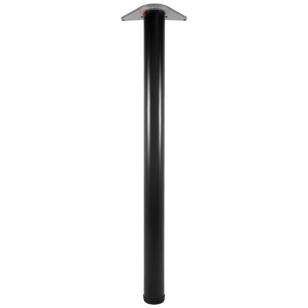 Noga meblowa do stołu H-710 fi 60mm Czarna LORDLY