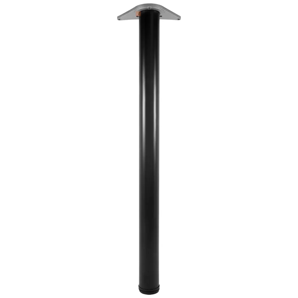Noga meblowa do stołu H-710 fi 60mm Czarna