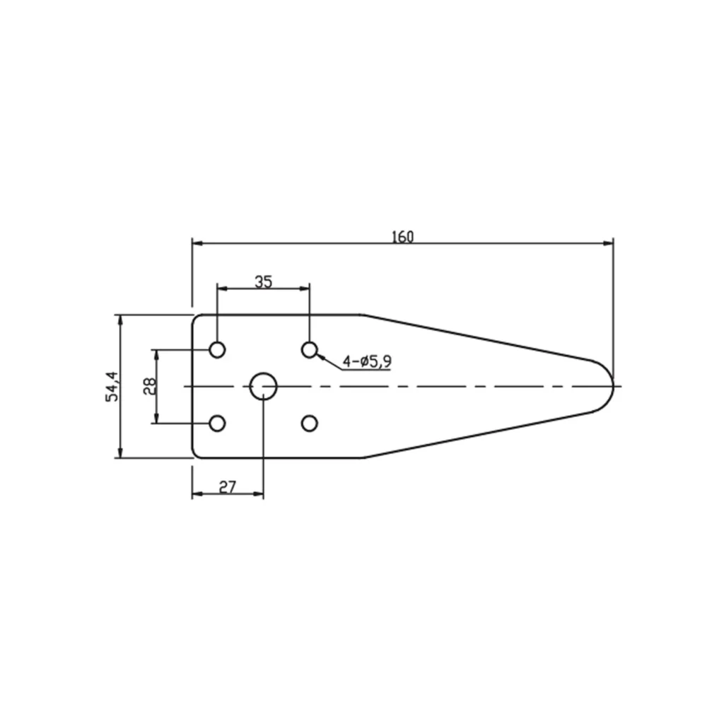 Noga Nóżka meblowa DN-770 H-150