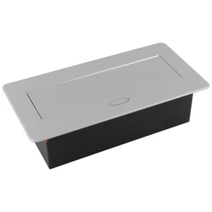 Gniazdo wpuszczane chowane w blat KOMBIBOX Aluminium Design Light