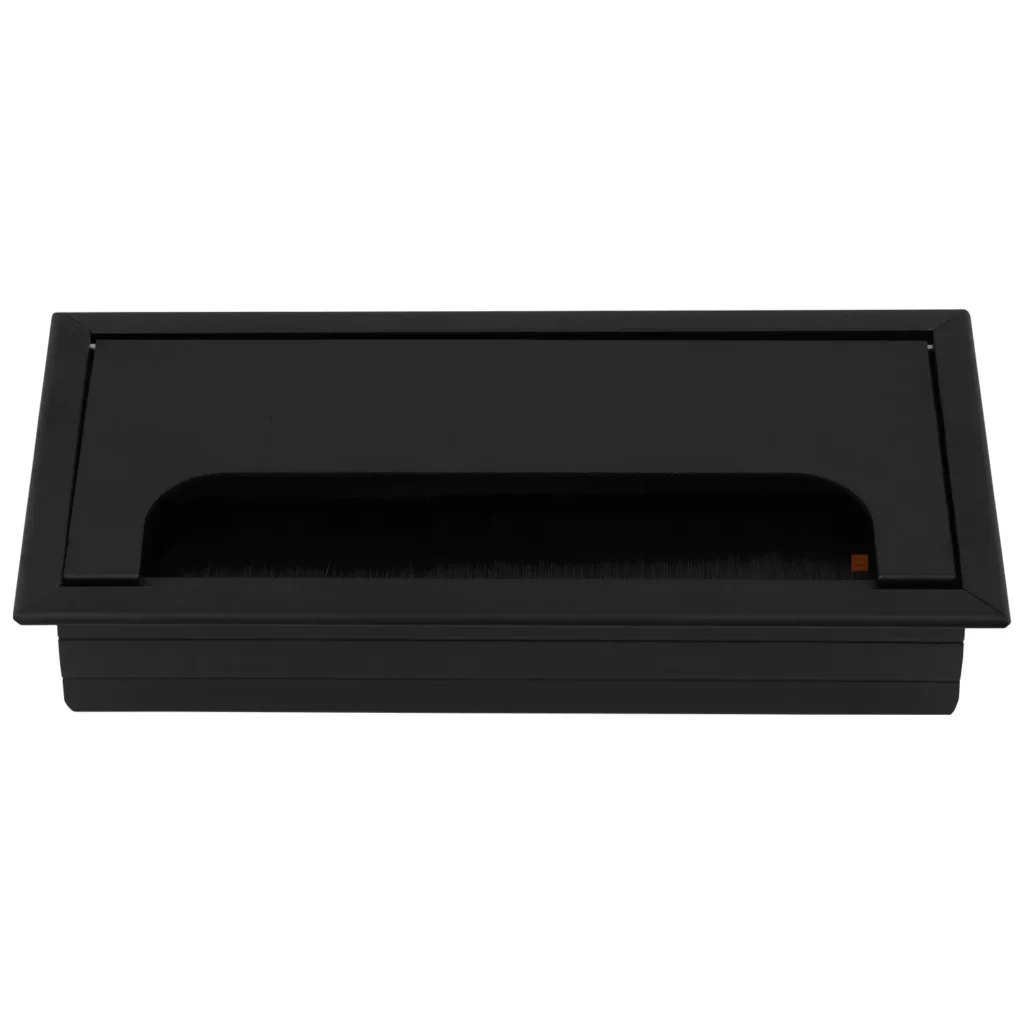 Przepust kablowy aluminiowy prostokątny 160x80mm Merida czarny