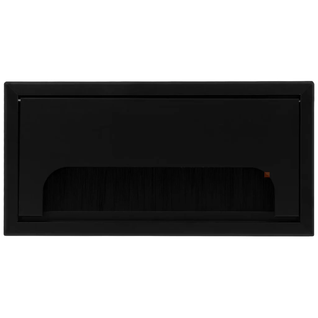 Przepust kablowy aluminiowy prostokątny 160x80mm Merida czarny