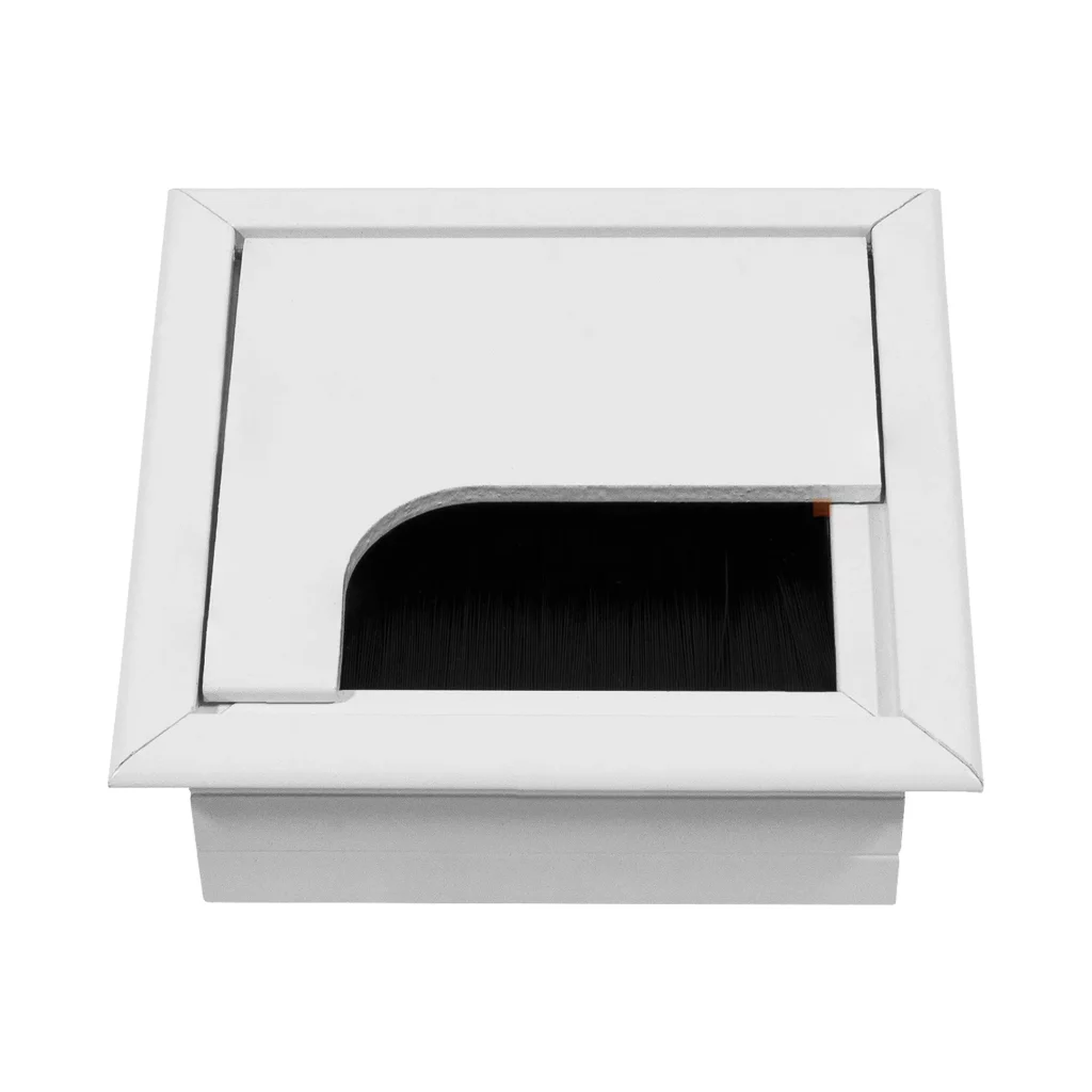 Przepust kablowy aluminiowy kwadratowy 80x80mm Merida biały