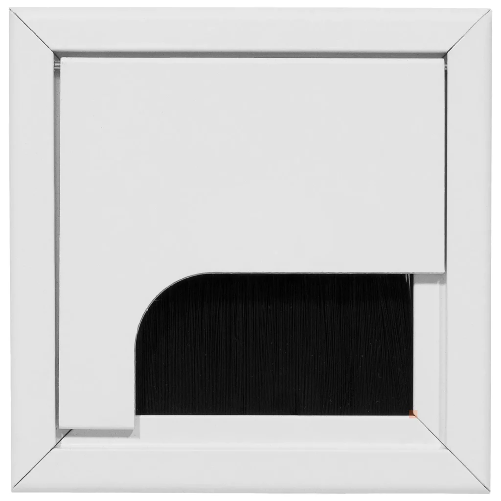 Przepust kablowy aluminiowy kwadratowy 80x80mm Merida biały