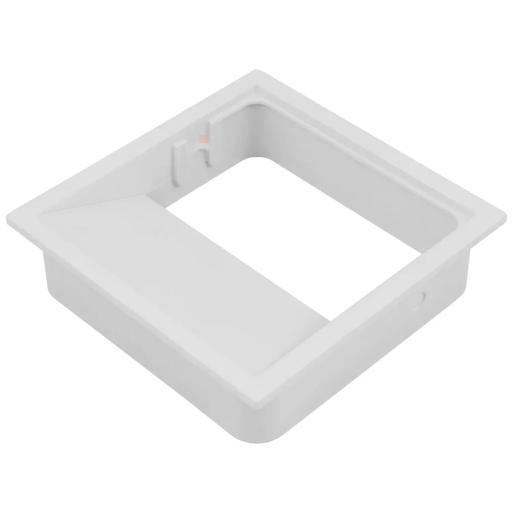 Przepust kablowy plastikowy kwadratowy Plaswire 85x85mm Biały