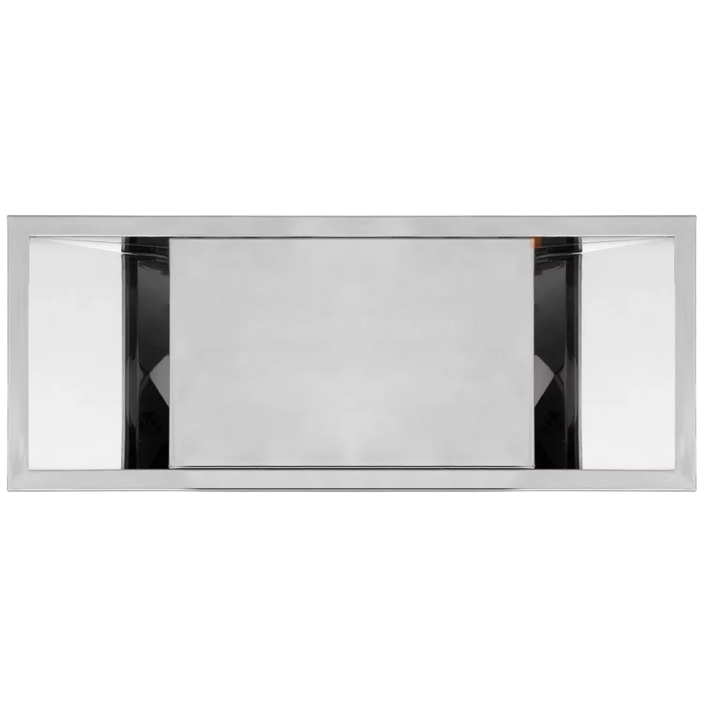 Przepust kablowy plastikowy prostokątny Plaswire 152x61mm Chrom