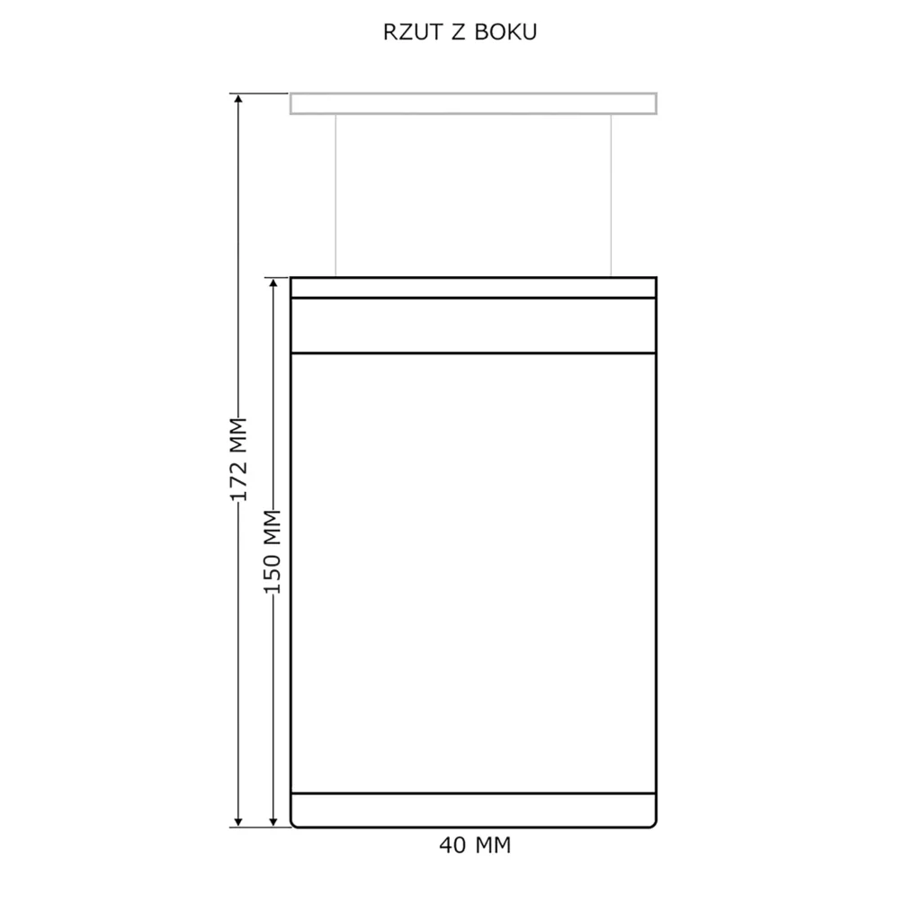 Nóżka meblowa okrągła regulowana h-150 aluminiowa Aluminium