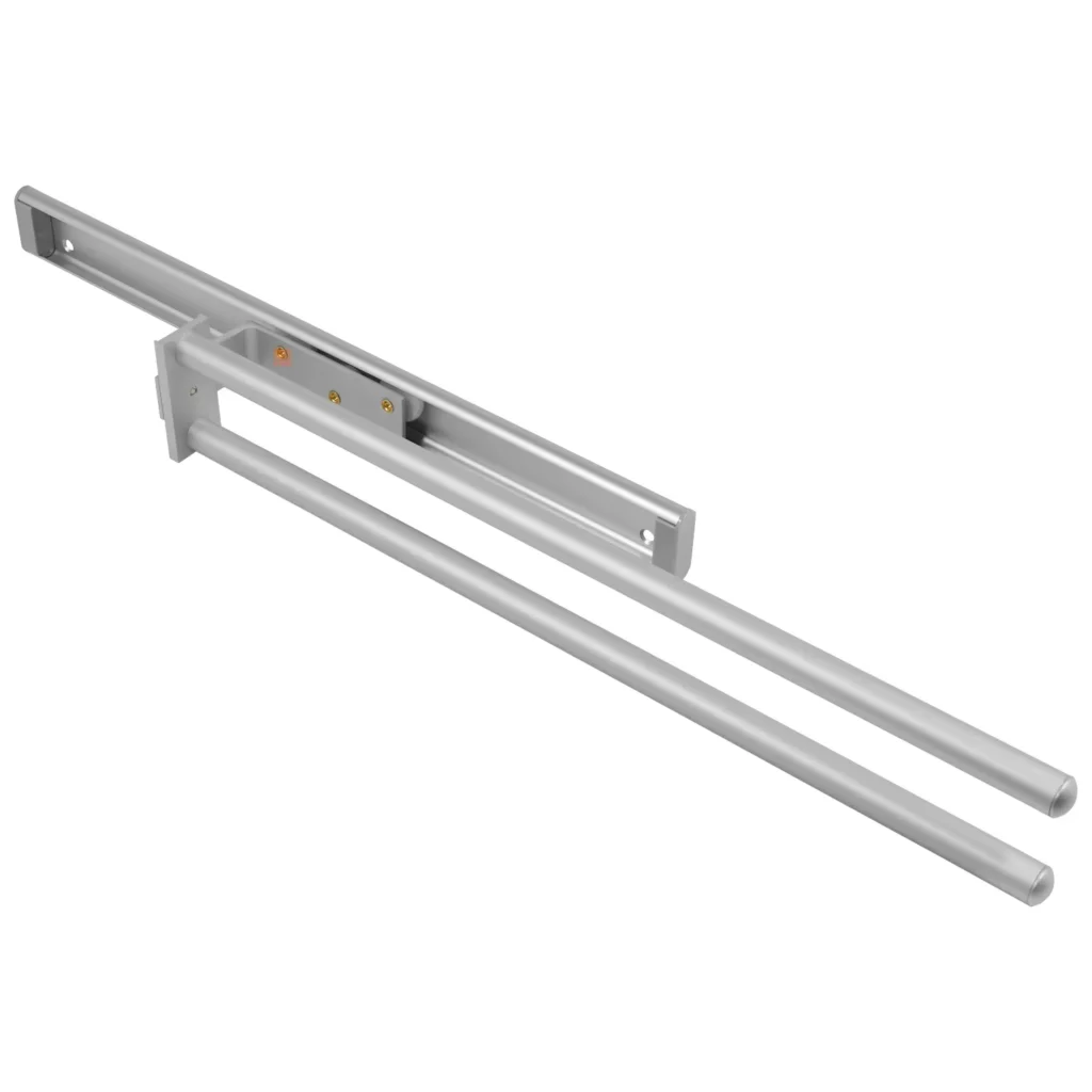 Wysuwany wieszak na ręczniki 2 ramiona 440mm mat Emuca