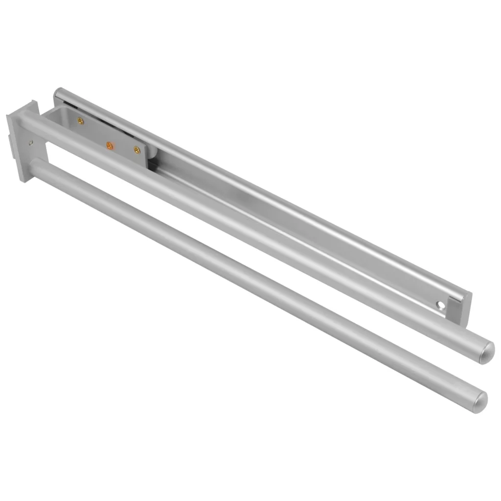 Wysuwany wieszak na ręczniki 2 ramiona 440mm mat Emuca