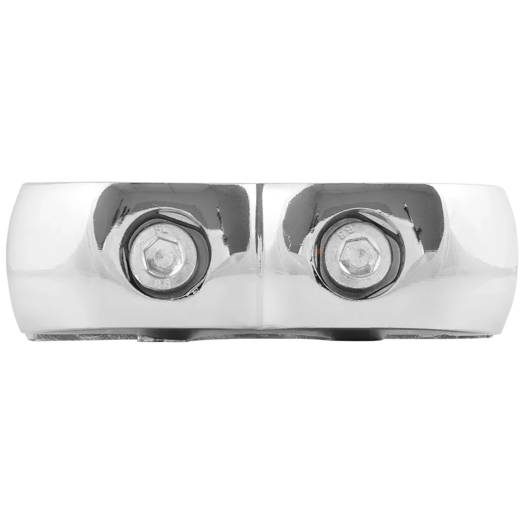 Złącze podwójne proste do płyty do rury fi 25mm chrom
