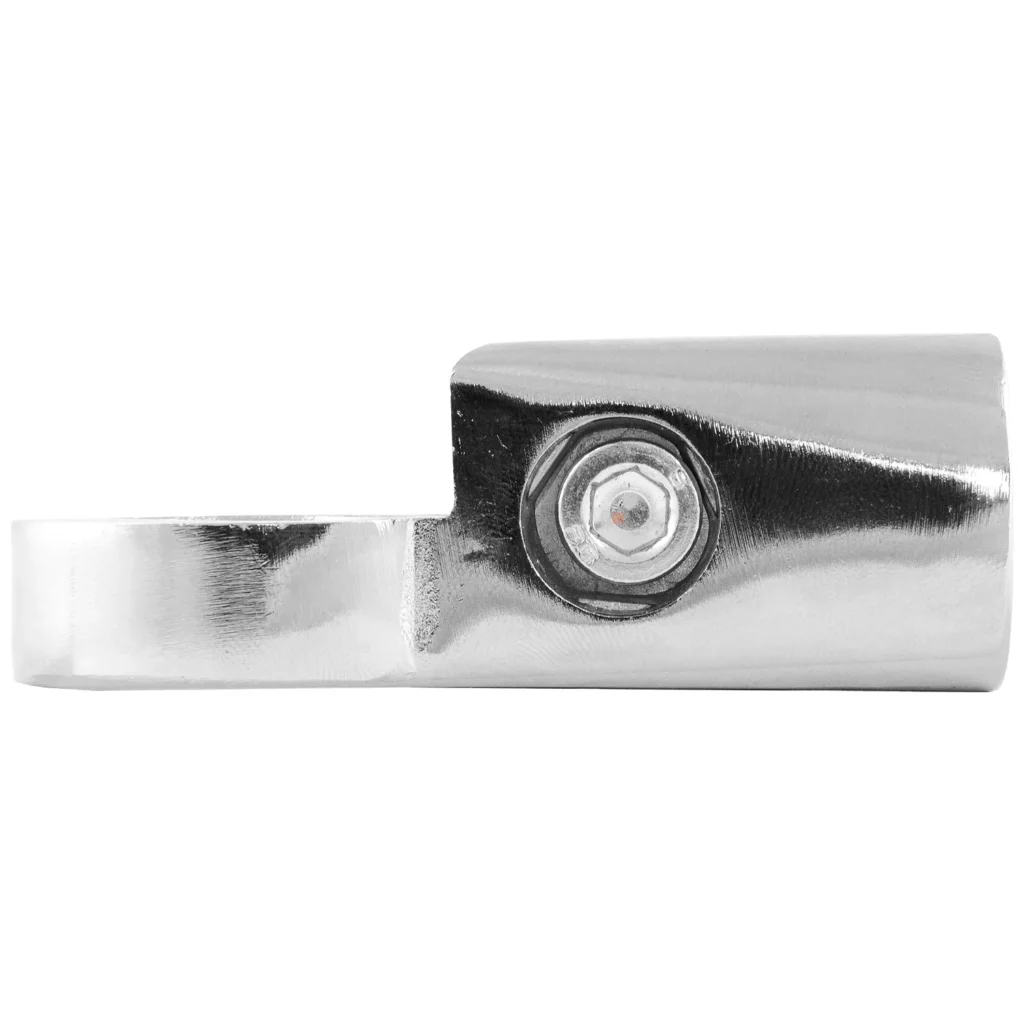 Złączka S kątowa Złącze do rury drążka ubraniowego fi 25mm chrom