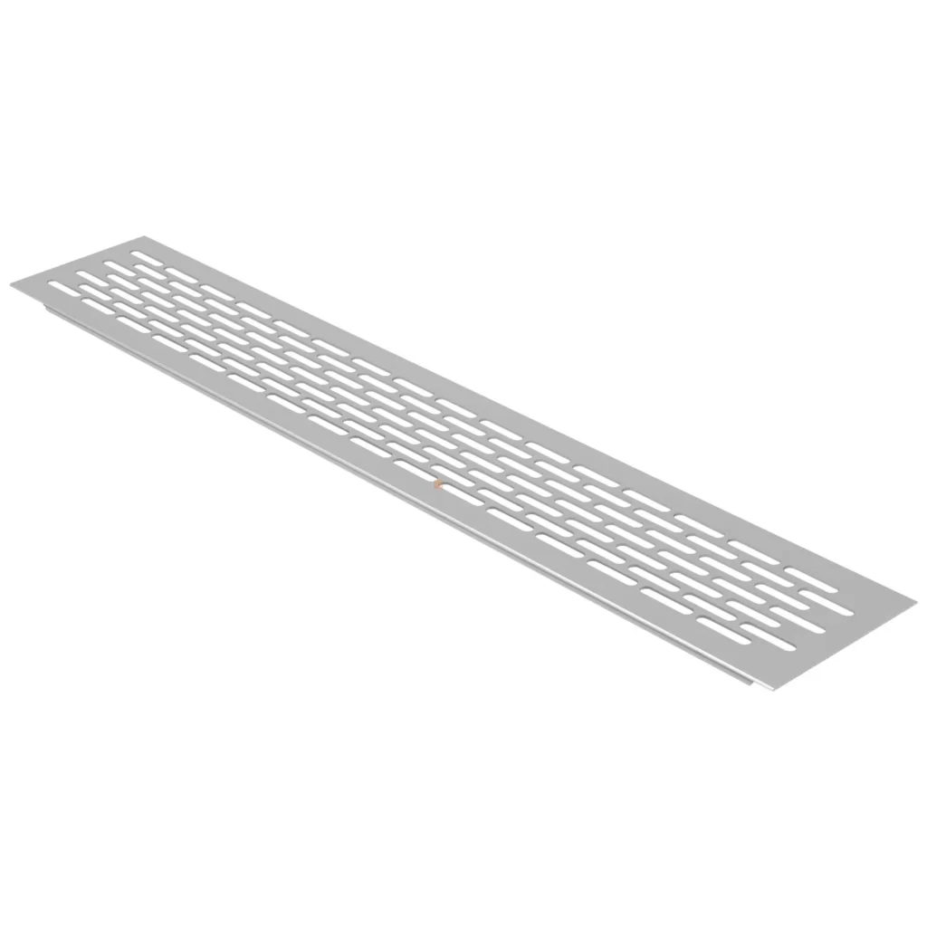 Kratka wentylacyjna pod lodówkę 80×480 Aluminium LEBA