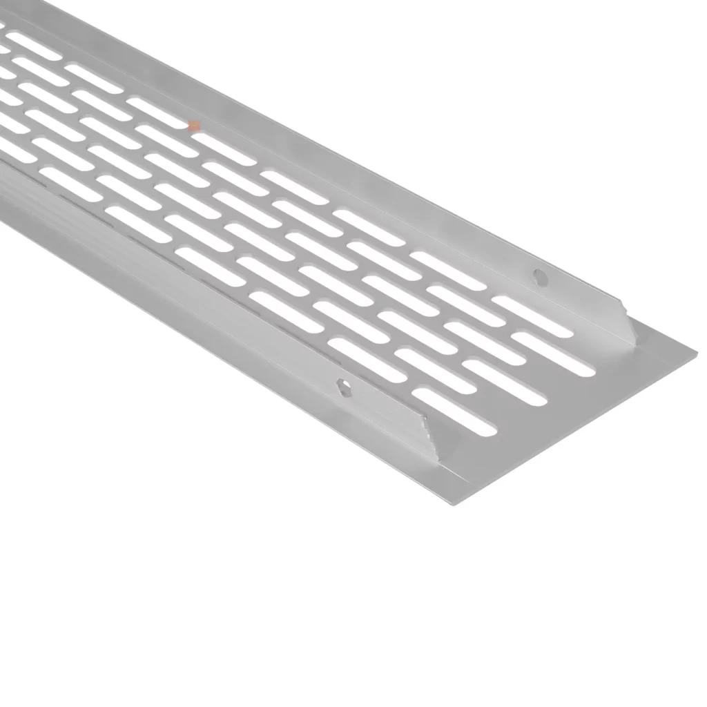 Kratka wentylacyjna pod lodówkę 80×480 Aluminium LEBA
