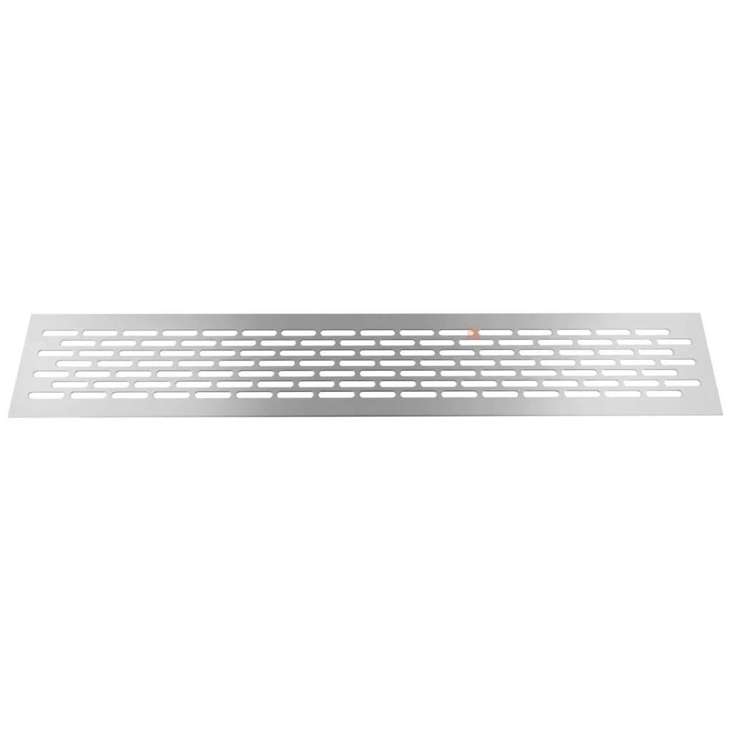 Kratka wentylacyjna pod lodówkę 80×480 Aluminium LEBA