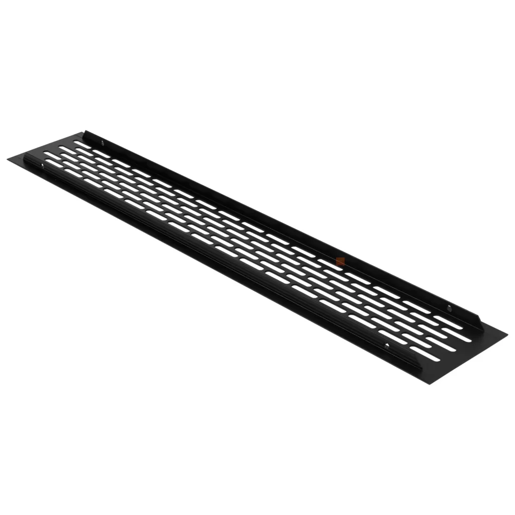 Kratka wentylacyjna pod lodówkę 80×480 Czarna LEBA