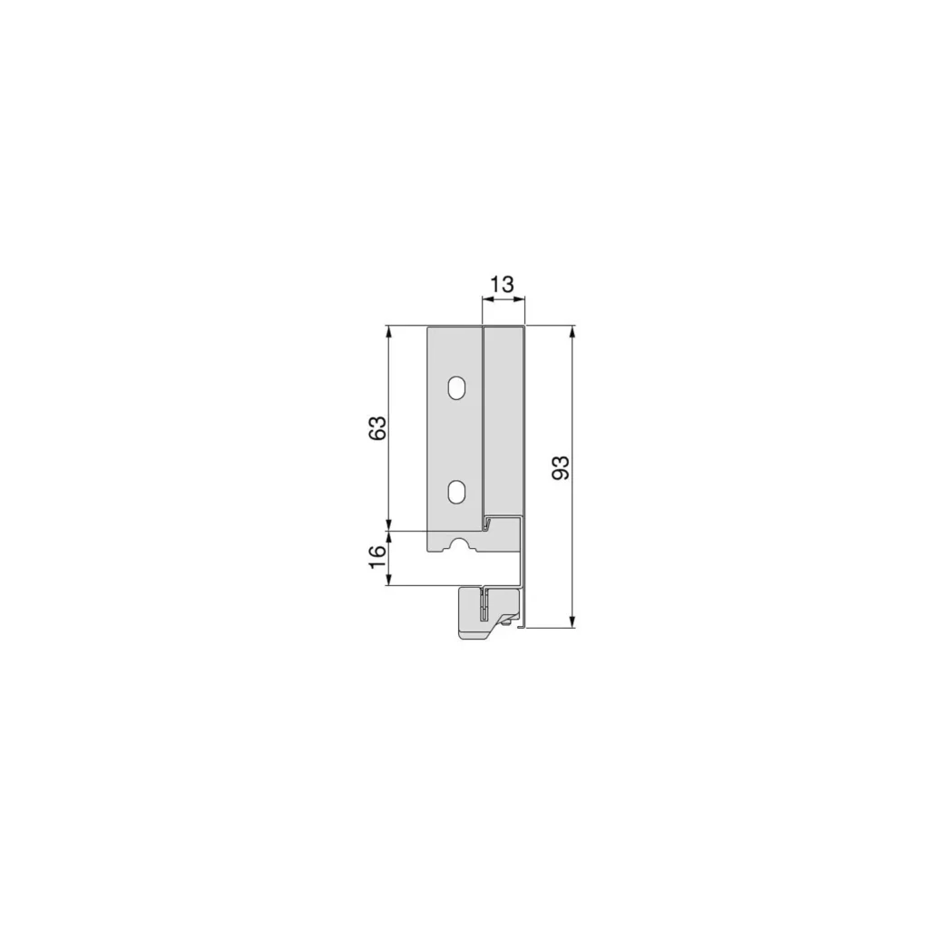 Szuflada VERTEX GLASS Niska Emuca antracyt
