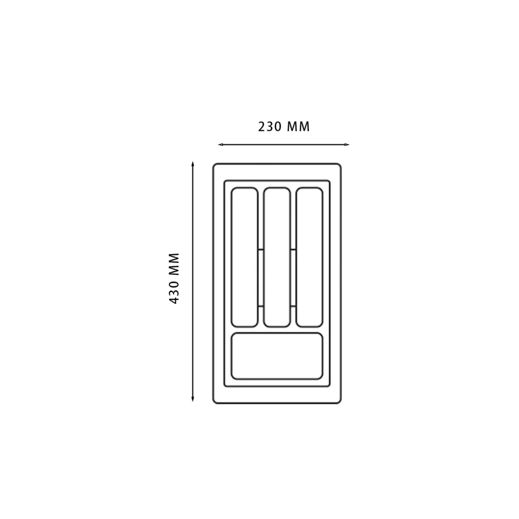 Wkład na sztućce do szuflady Organizer STANDARD 30