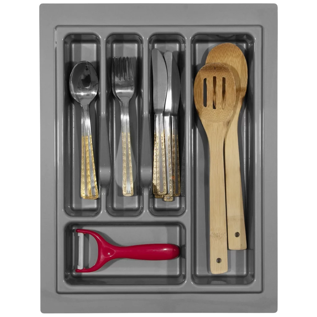 Wkład na sztućce do szuflady Organizer STANDARD 40 Szary