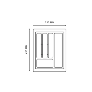 Wkład na sztućce do szuflady Organizer STANDARD 40