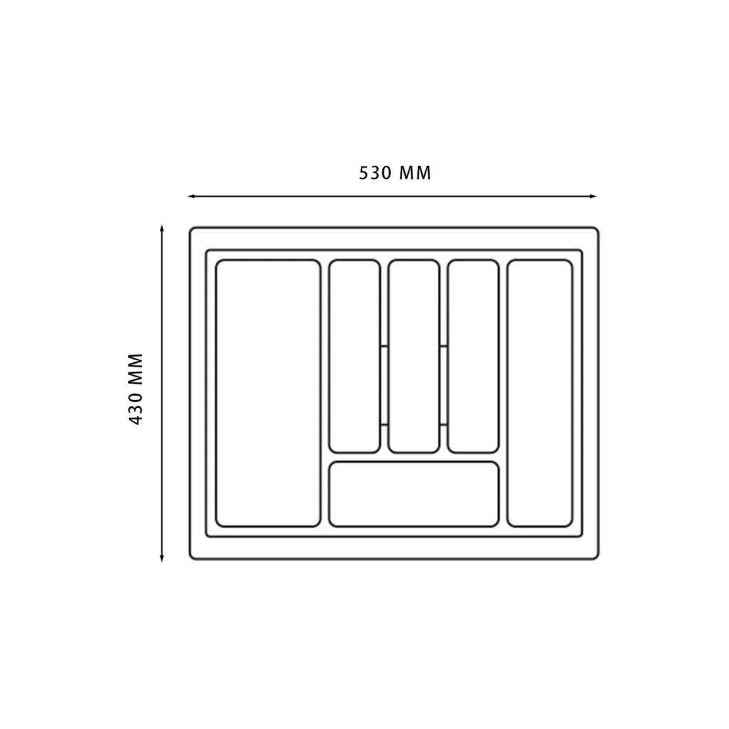 Wkład na sztućce do szuflady Organizer STANDARD 60