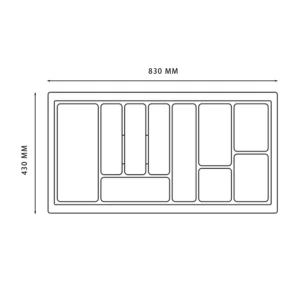 Wkład na sztućce do szuflady Organizer STANDARD 90