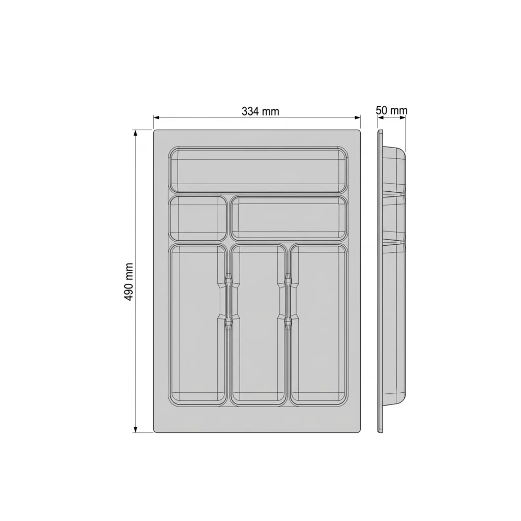 Wkład na sztućce do szuflady Organizer COMFORT 40