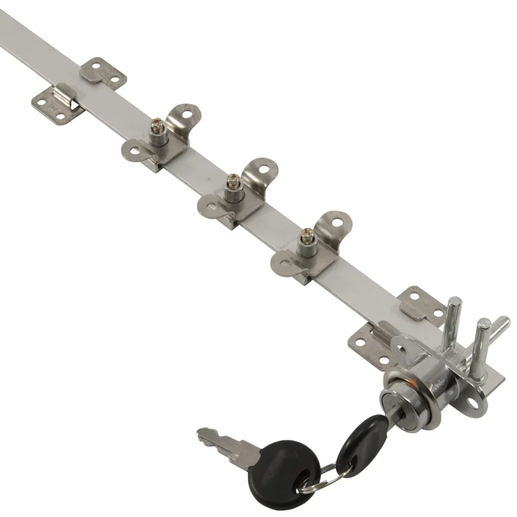 Zamek meblowy centralny do szuflad fi 19mm LEBA