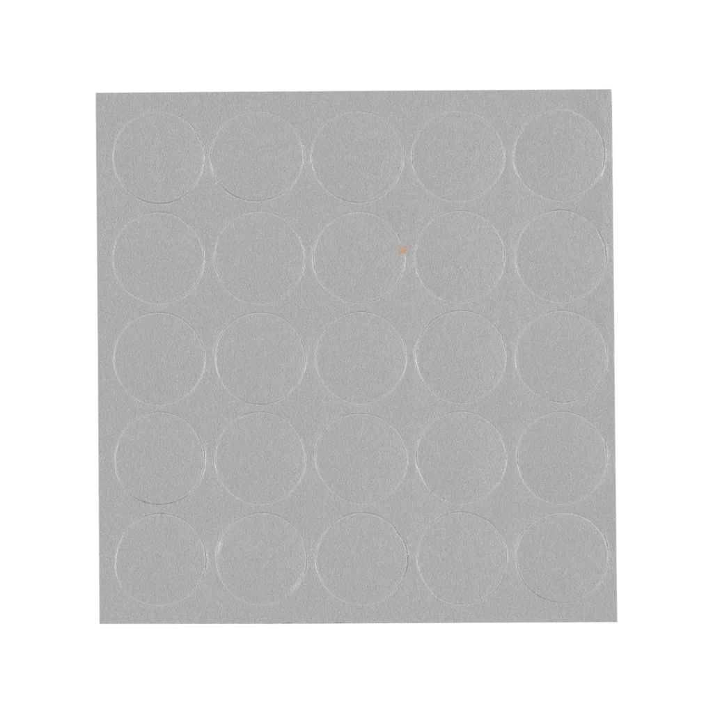 Zaślepki samoprzylepne fi 14mm 978 Aluminium FOLMAG
