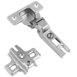 Zawias meblowy bliźniaczy BICN + Prowadnik H-0 GTV