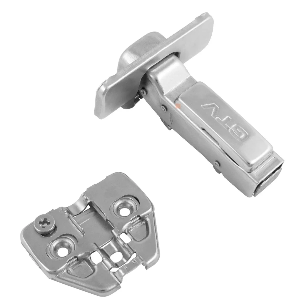 Zawias meblowy bliźniaczy CNHC cichy domyk + Prowadnik H-0 3D GTV