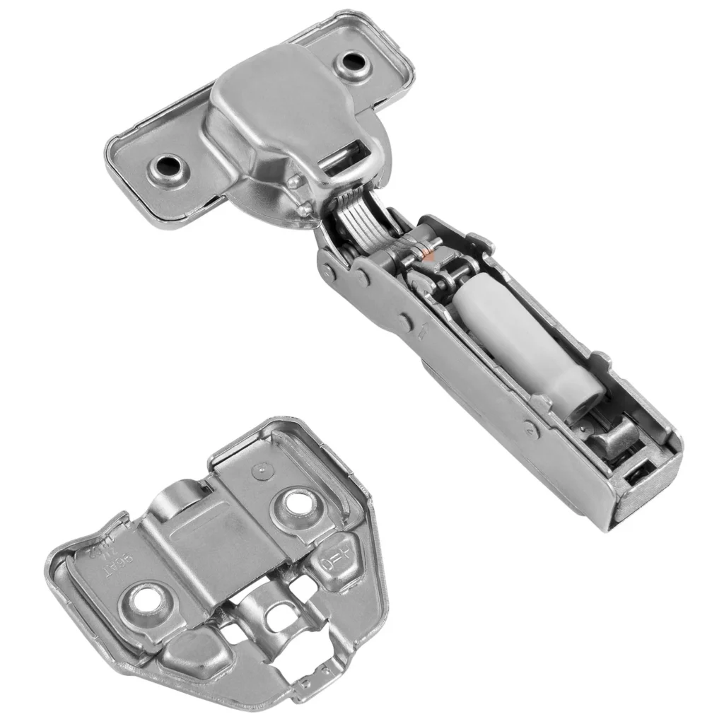 Zawias meblowy bliźniaczy CNHC cichy domyk + Prowadnik H-0 3D GTV