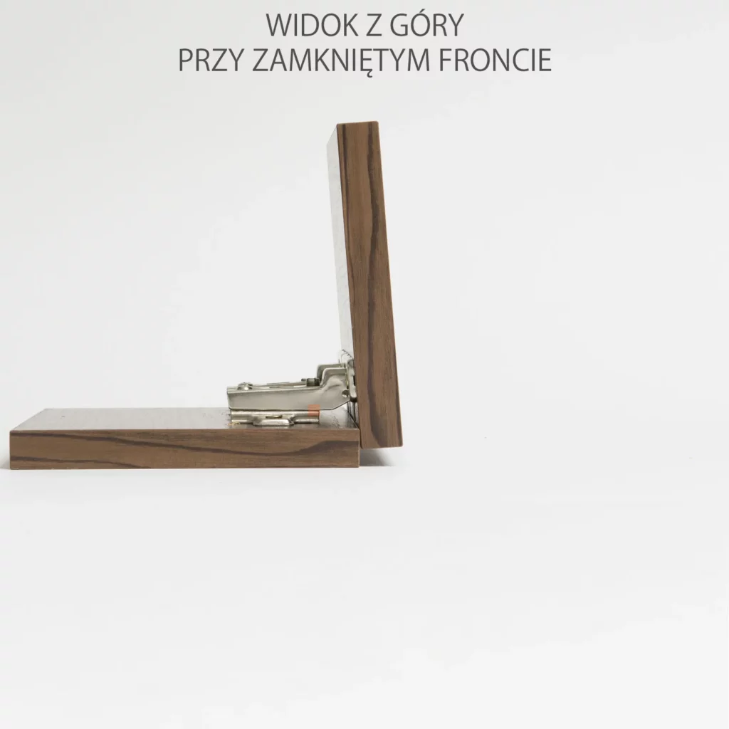 Zawias meblowy bliźniaczy AGV 110° + Prowadnik H-0 AMIX