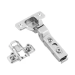 Zawias meblowy Hydrauliczny bliźniaczy AGV + Prowadnik H-0 CLIP-ON AMIX