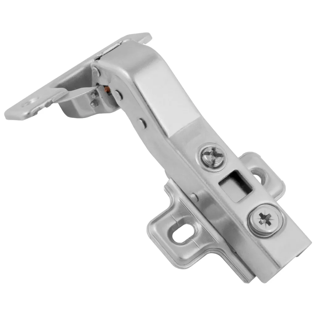 Zawias meblowy kątowy 45° PRESTIGE z samodociągiem CLIP-ON GTV