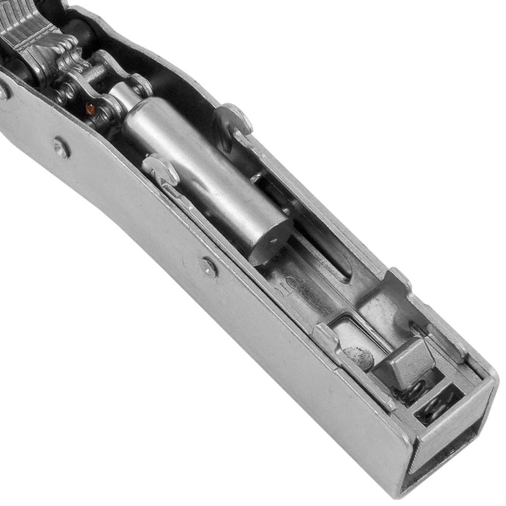 Zawias meblowy kątowy 45° PRESTIGE z samodociągiem CLIP-ON GTV