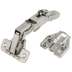 Zawias meblowy Hydrauliczny Kątowy 165° AGV + Prowadnik H-0 CLIP-ON AMIX