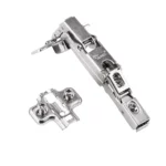 Zawias meblowy Hydrauliczny Kątowy 165° AGV + Prowadnik H-0 CLIP-ON AMIX