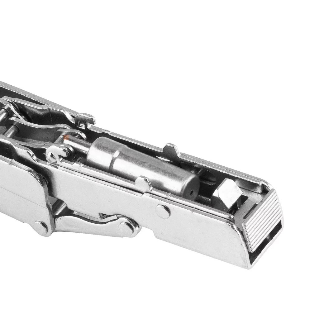 Zawias meblowy Hydrauliczny Kątowy 165° AGV + Prowadnik H-0 CLIP-ON AMIX