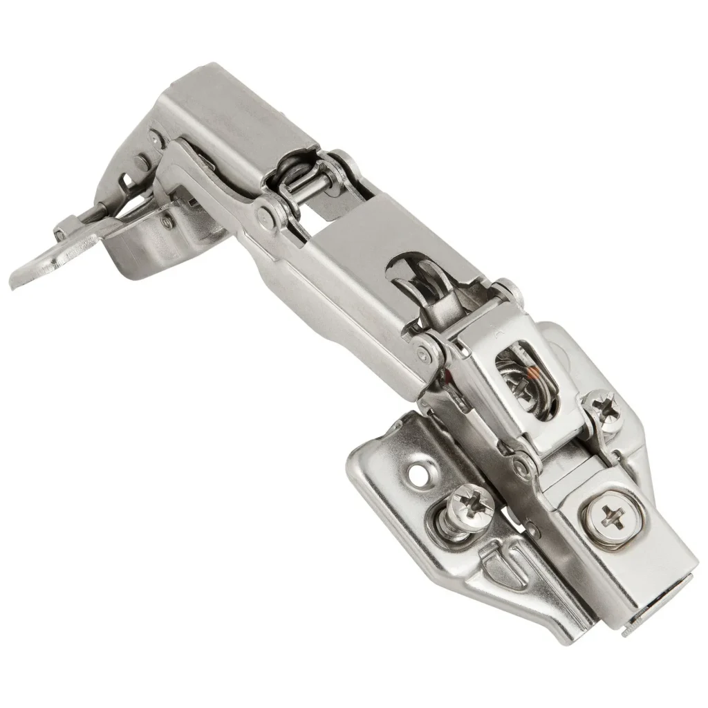 Zawias meblowy Hydrauliczny Kątowy 165° AGV + Prowadnik H-0 CLIP-ON AMIX