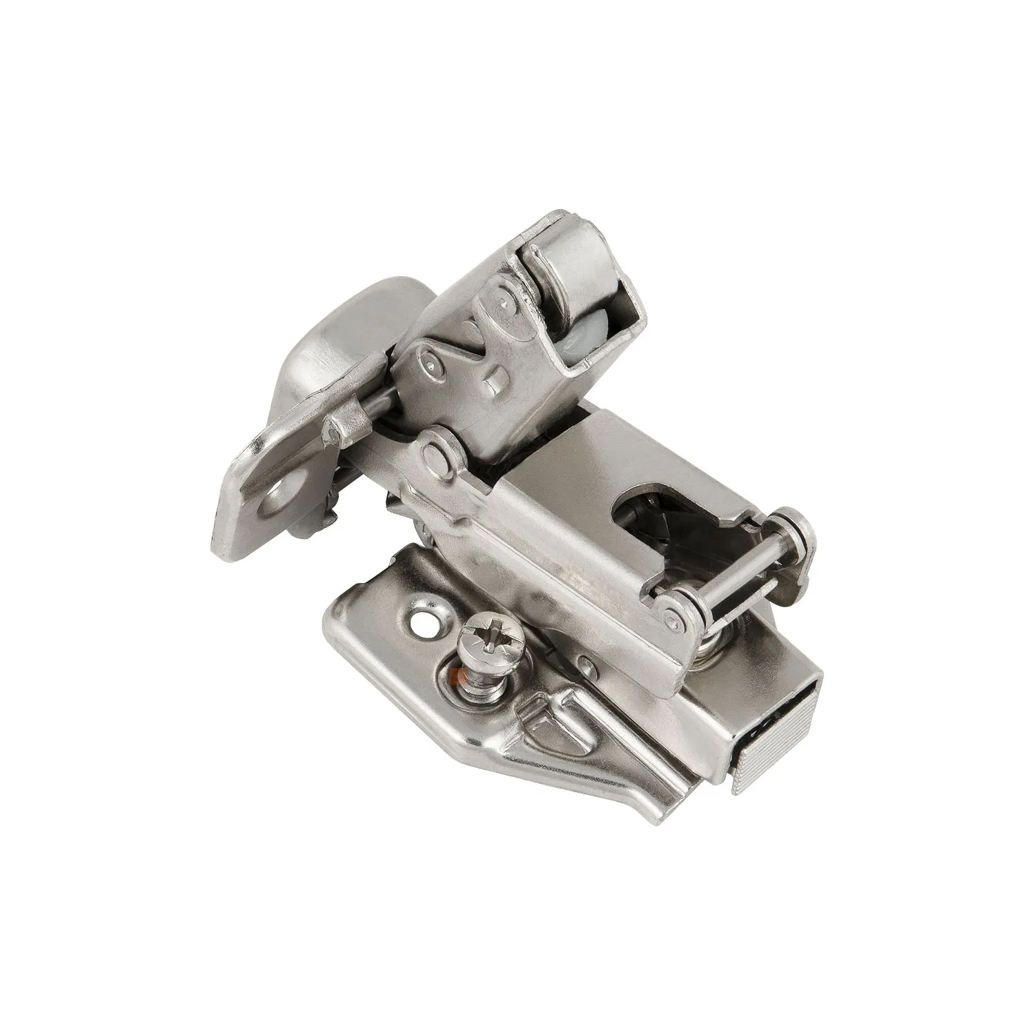 Zawias meblowy Hydrauliczny Kątowy 165° AGV + Prowadnik H-0 CLIP-ON AMIX