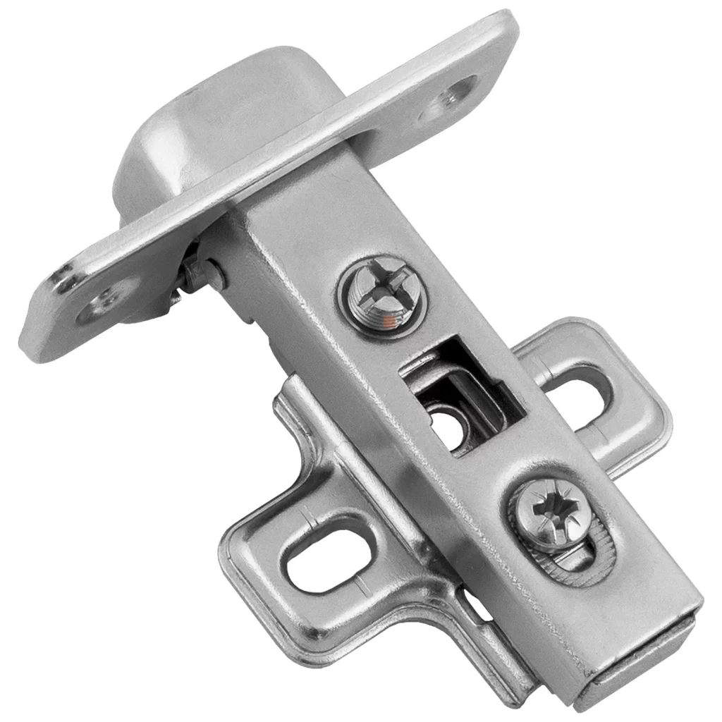 Zawias meblowy nakładany AGV 110° + Prowadnik H-0 CLIP-ON AMIX