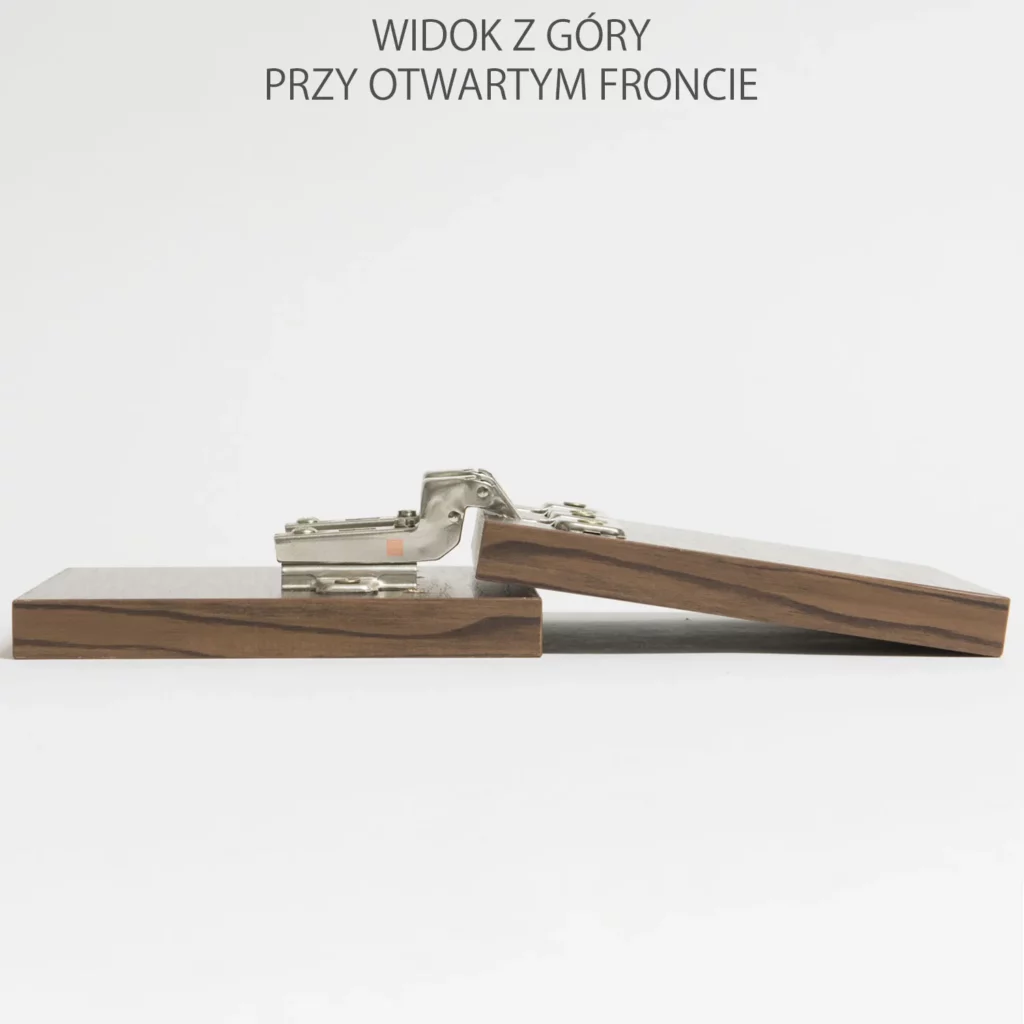 Zawias meblowy Hydrauliczny wpuszczany AGV + Prowadnik H-0 CLIP-ON AMIX