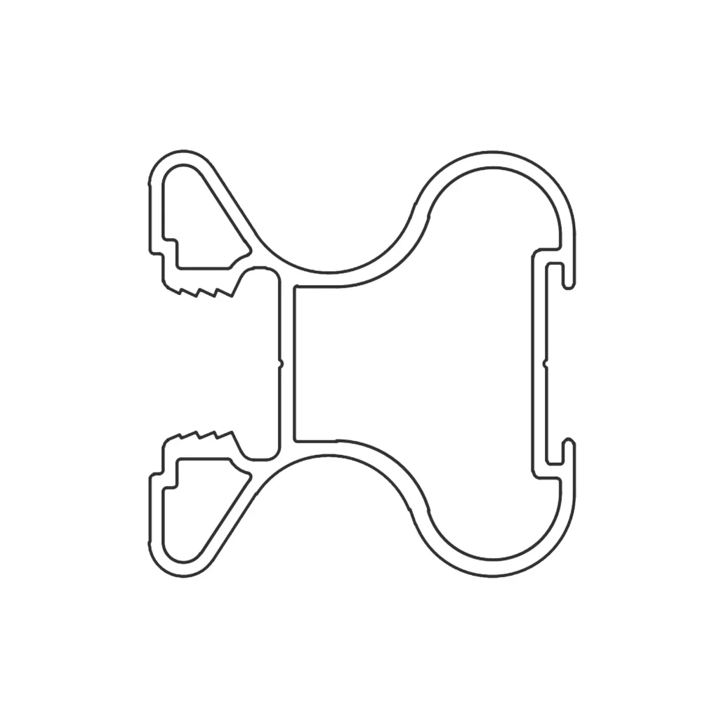 Profil aluminiowy Rączka FALDA 10/4mm L-270 Aluminium