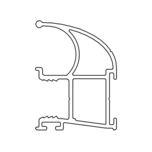 Profil aluminiowy Rączka FORM 10/4mm L-270 Aluminium