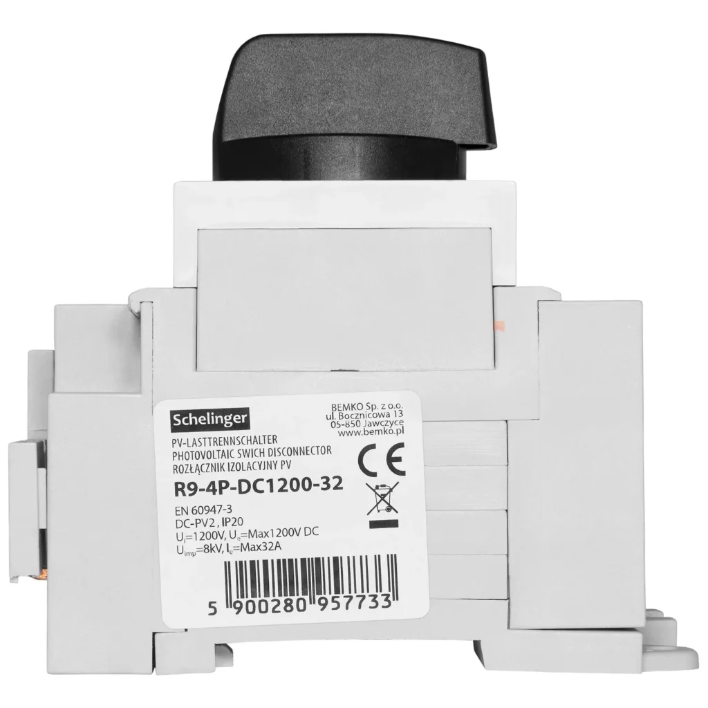 Rozłącznik izolacyjny główny PV 4P 32A 1200V DC BEMKO