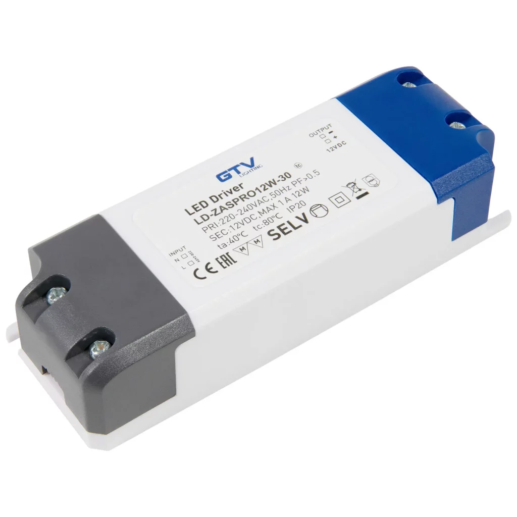 Zasilacz LED 12W 12V IP20 do taśmy LED GTV